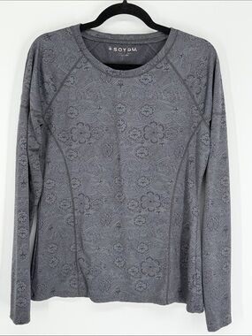 Soybu Long Sleeve Athletic Top Size Medium